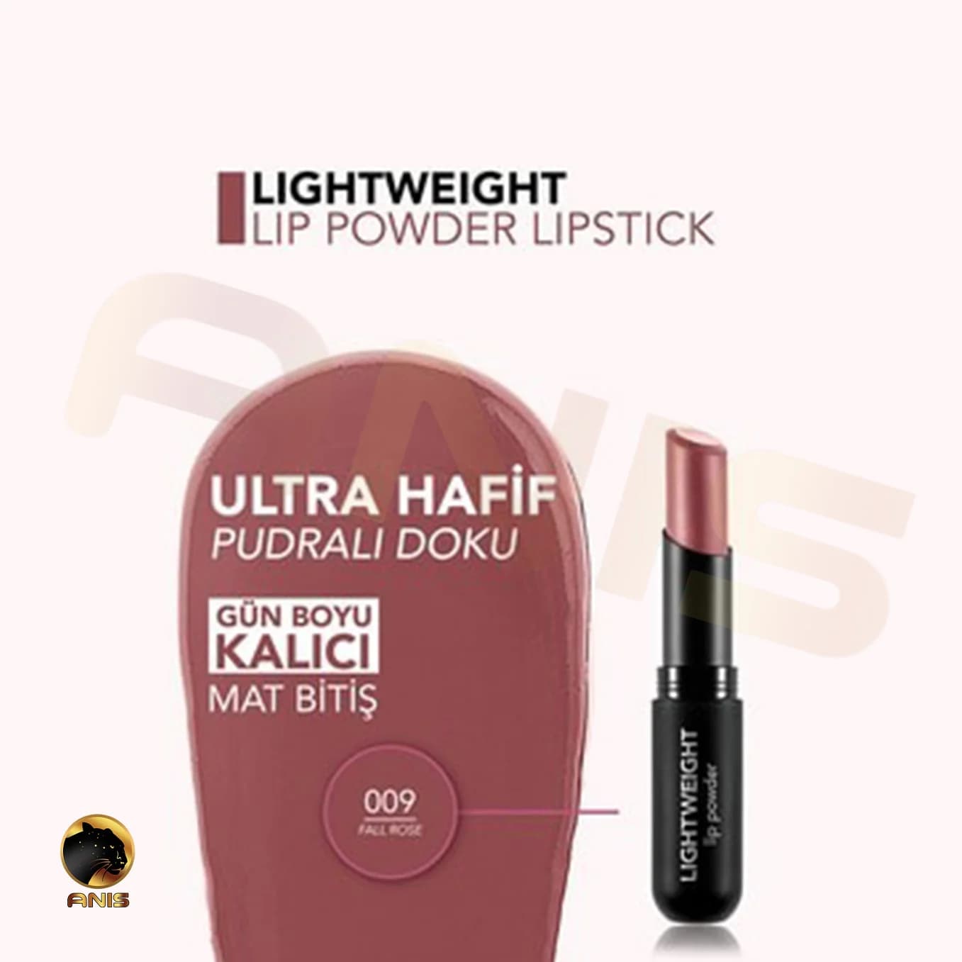 رژ لب 009 Fall Rose فلورمار Lightweight lip powder حجم 3 گرم — تصویر ۲