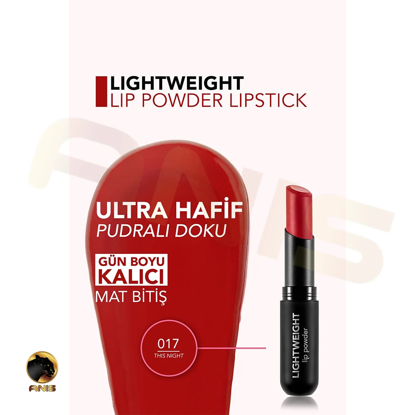 رژ لب 017 This Night فلورمار LIghtweight lip powder حجم 3 گرم — تصویر ۵