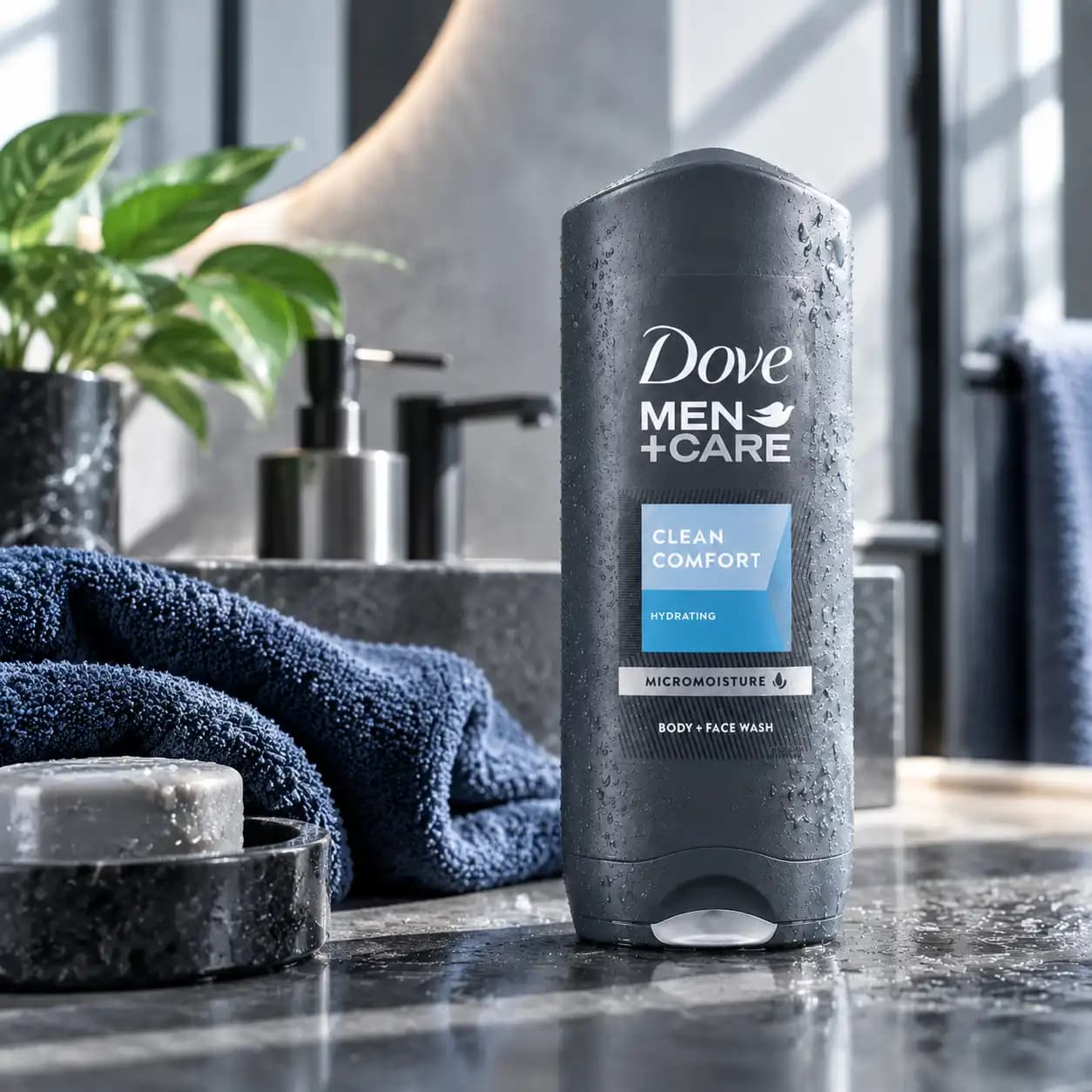 ژل شستشوی بدن و صورت مردانه داو مدل Men+Care Clean Comfort — تصویر ۴