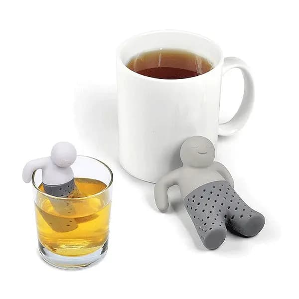 صافی چای طرح ادمک سیلیکونی — تصویر ۲