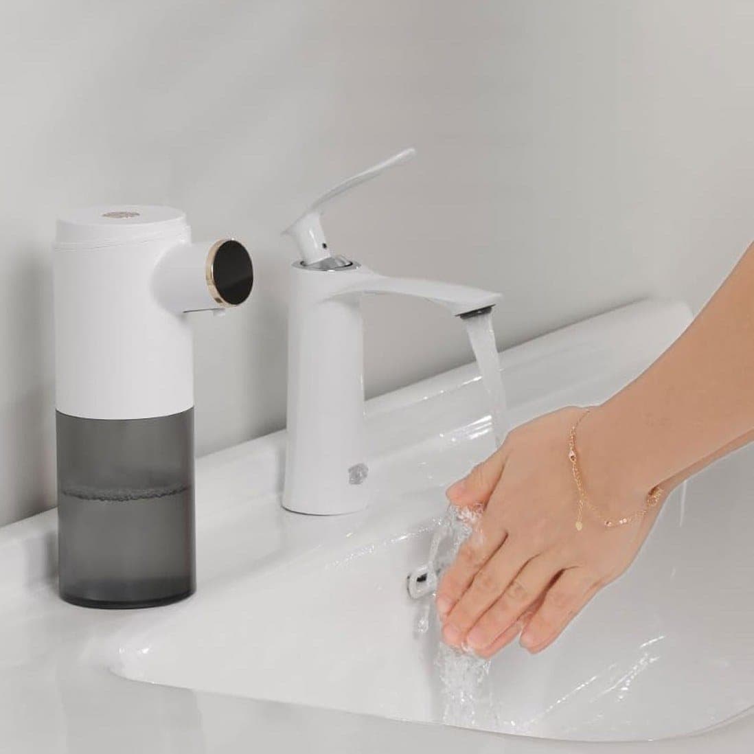 دستگاه فوم ساز مایع دستشویی گرین لاین Green Lion Smart Sensor Soap Dispenser GNSSOAPDISWH — تصویر ۲