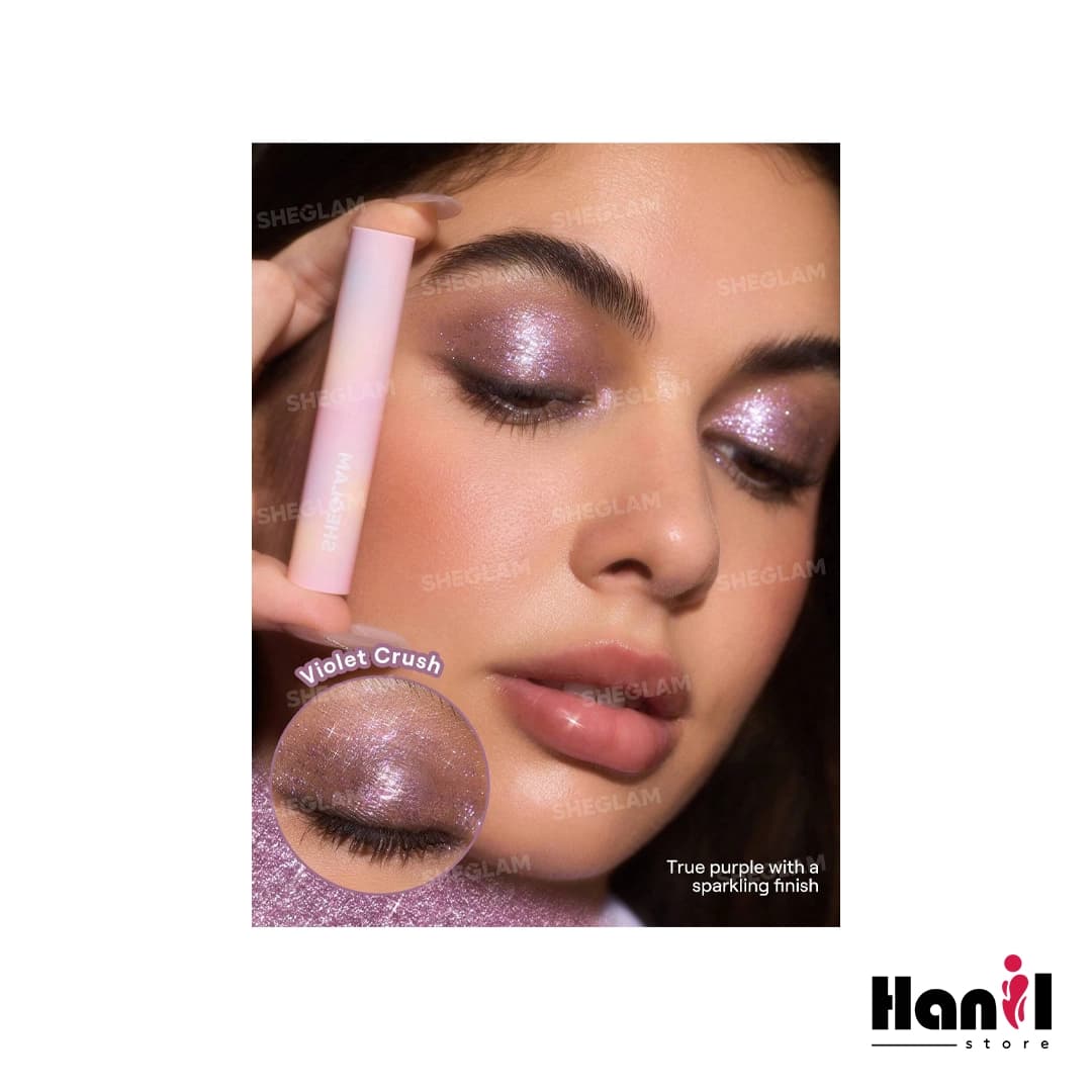 سایه استیکی ژله ای براق شیگلم رنگ Violet Crush — تصویر ۲
