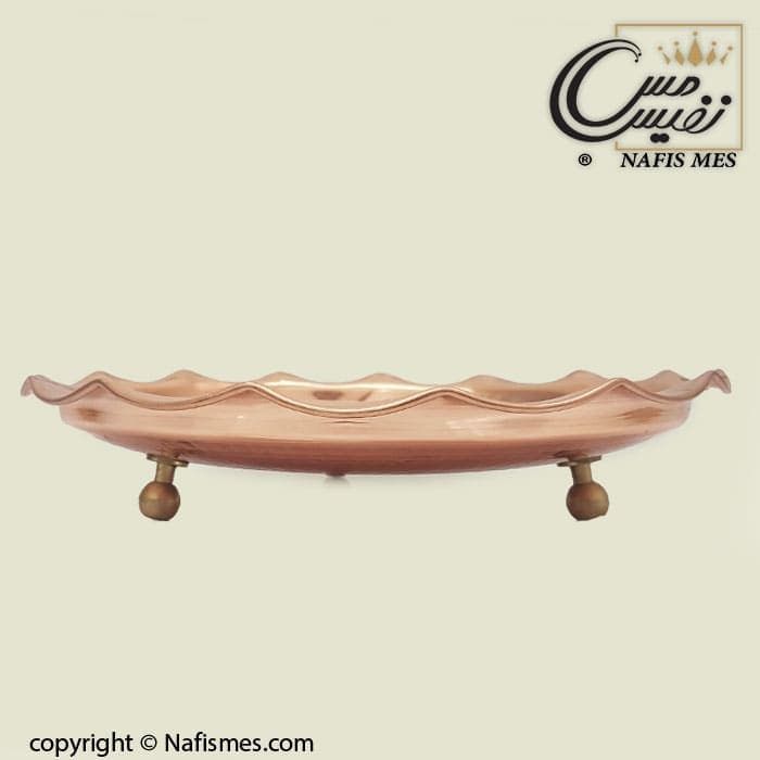 شیرینی خوری مسی سه پایه کوتاه