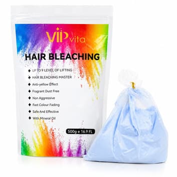 پودر دکلره آبی VIP Vita مدل Hair Bleaching وزن 500 گرم — تصویر ۳