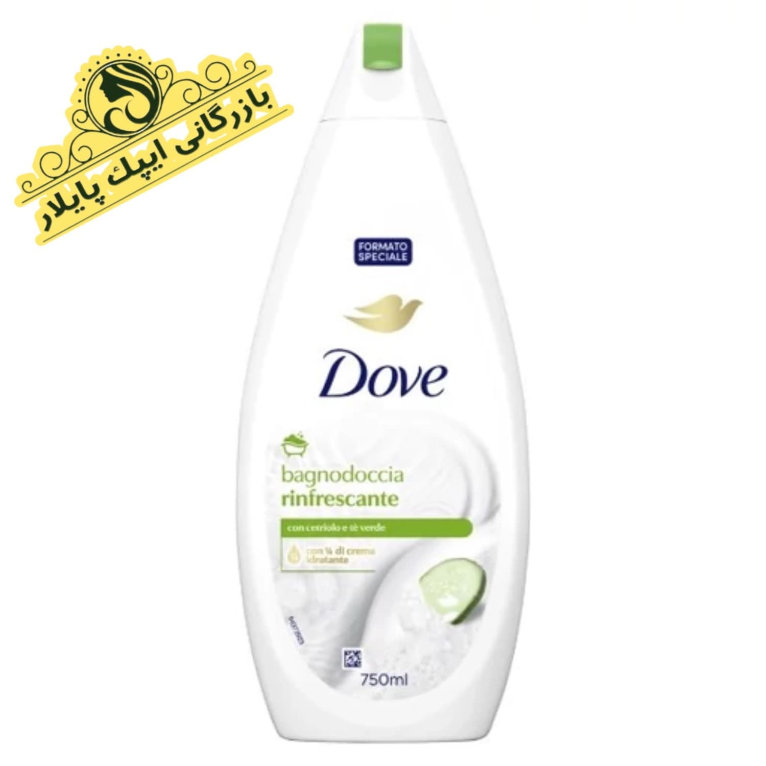 شامپو بدن خیار داو Dove حاوی چای سبز حجم 500میل