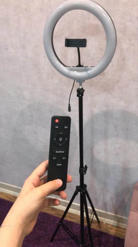 رینگ لایت مدل YQ-320A به همراه پایه کدm21785 — تصویر ۳