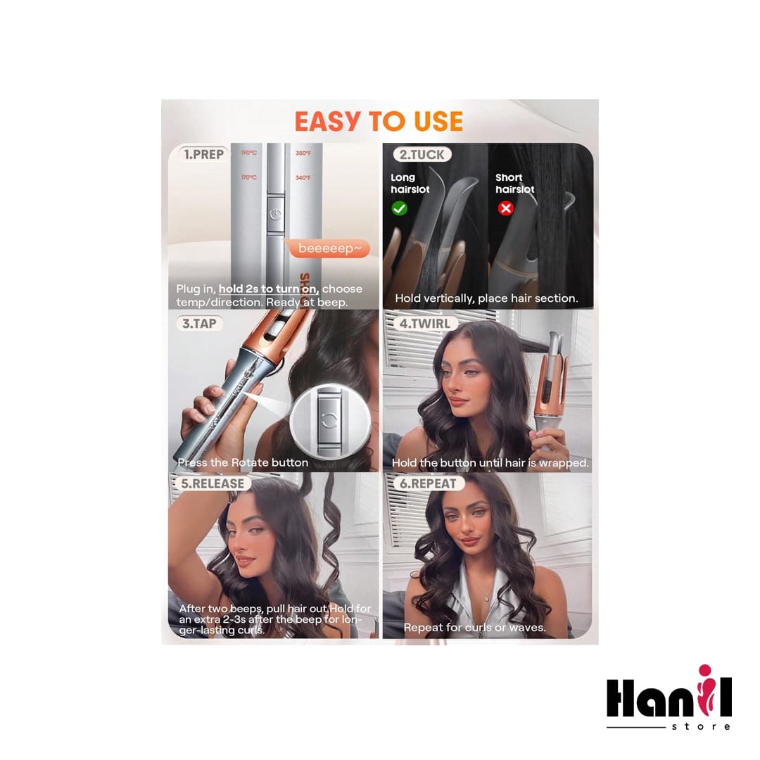 دستگاه فر کننده (کرلی) مو It-Curl One-Touch Instant Curler سایز ۳۲ میلیمتر (32mm) — تصویر ۴