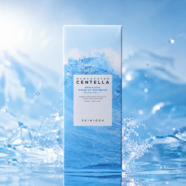 ضدآفتاب آبرسان سنتلا ماداگاسکار SKIN1004 مدل Hyalu-Cica Water-Fit SPF50+ PA++++ — تصویر ۳