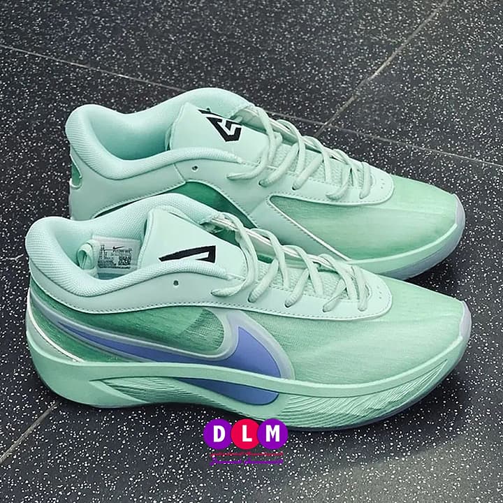 کفش بسکتبال نایک زوم فریک 6 رنگ سبز آبی/ Nike Zoom Freak 6 — تصویر ۳