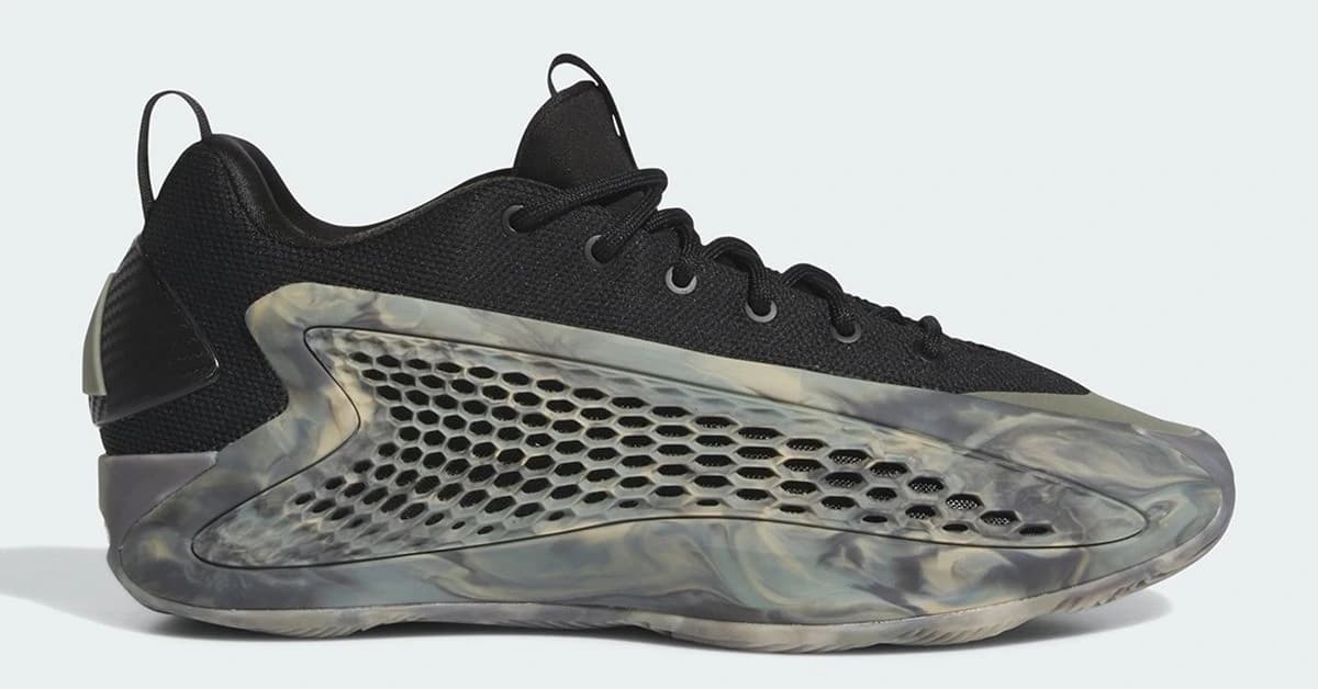 کفش بسکتبال آدیداس آنتونی ادواردز رنگ دودی مشکی – adidas AE1 — تصویر ۵