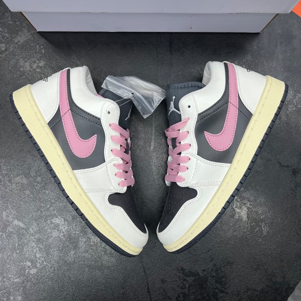 جردن وان لو مشکی صورتی jordan 1 low black pink — تصویر ۶