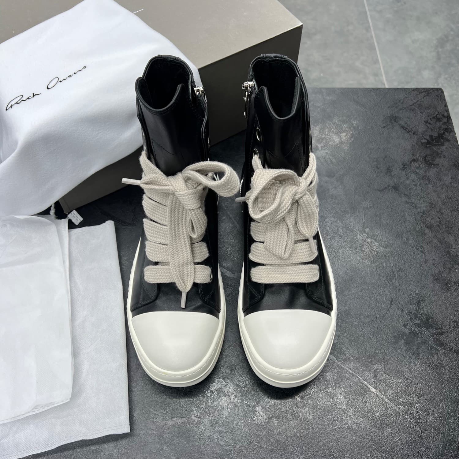 ریک اونز جامبولیس های Rick Owens JumboLaced high — تصویر ۲