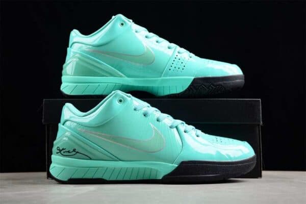 کفش بسکتبال نایکی کوبی 4 رنگ سبزآبی – Nike Kobe 4 — تصویر ۵