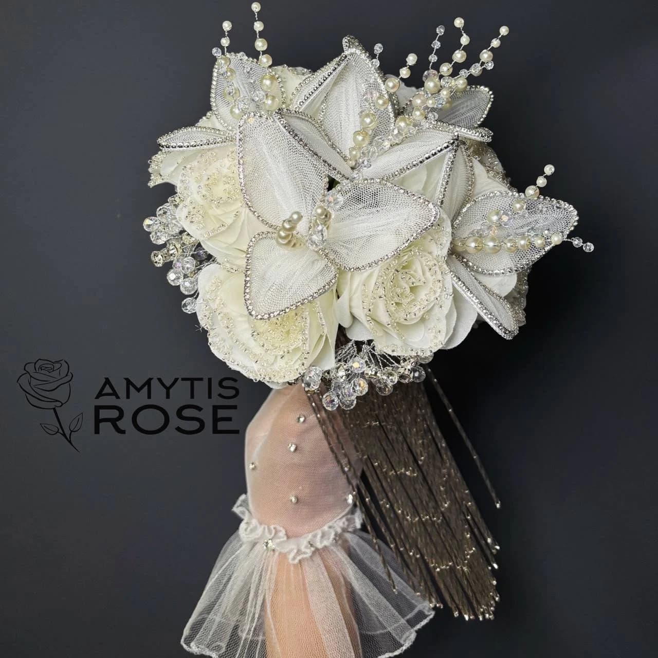 دسته گل عروس آرامیس #201 Aramis | آمیتیس رز - Amytis Rose