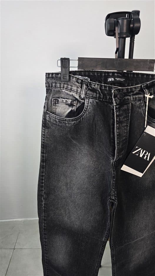شلوار بگ استايل ZARA ذغالی تيره — تصویر ۲