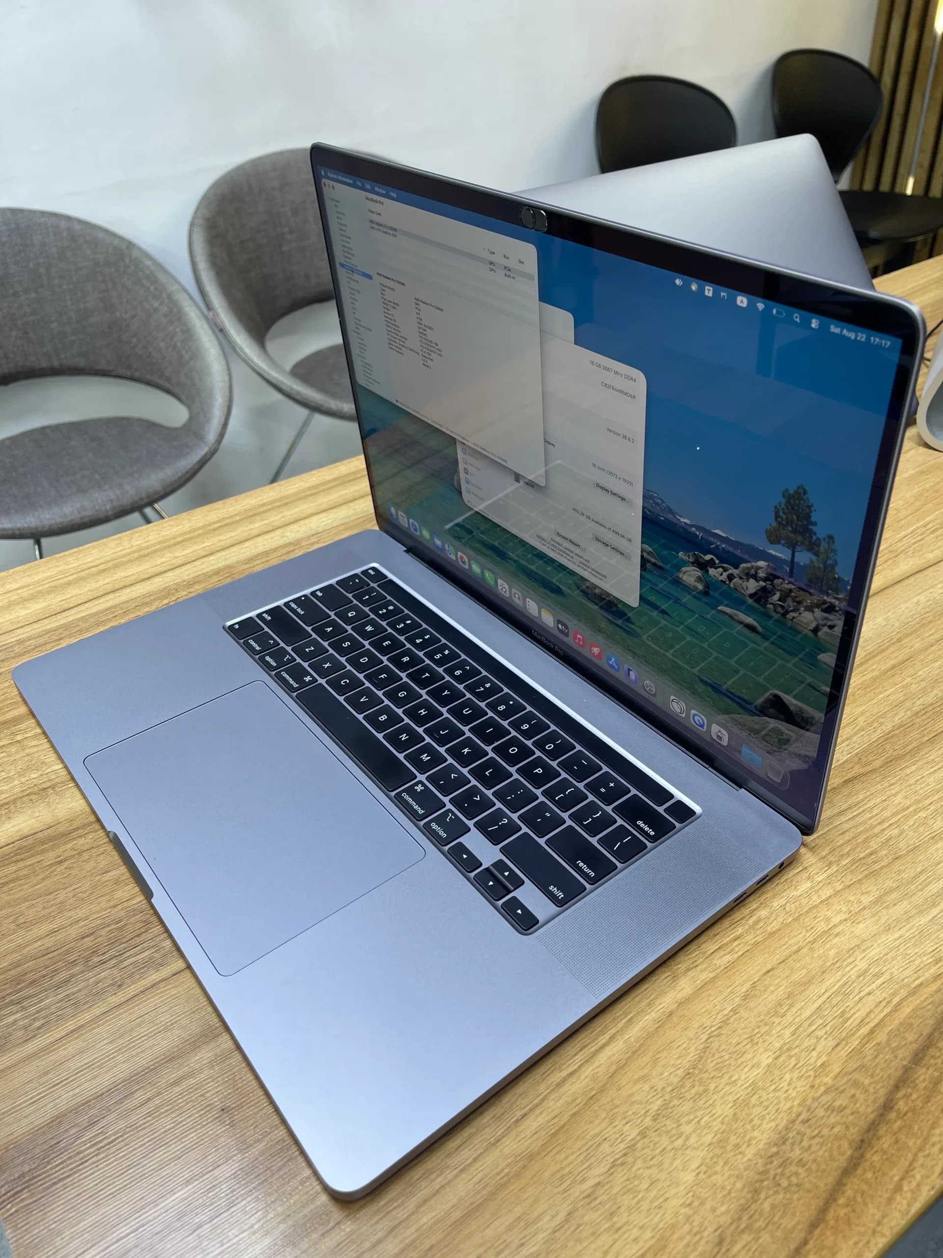 مک بوک پرو استوک 16 اینچی اپل مدل MacBook Pro (A2141) 2019- Core i7- 16/512GB- خاکستری — تصویر ۳