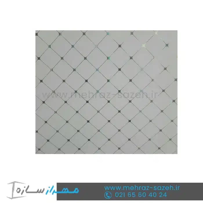 تایل سقفی 60در60 تمام پی وی سی طرح لوزی بزرگ سقف کاذب | تایل PVC — تصویر ۲