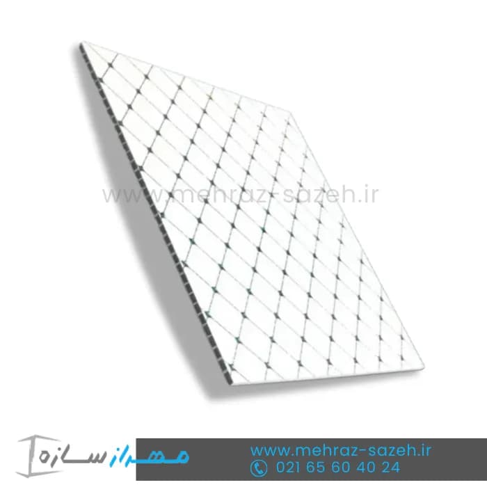 تایل سقفی 60در60 تمام پی وی سی طرح لوزی بزرگ سقف کاذب | تایل PVC