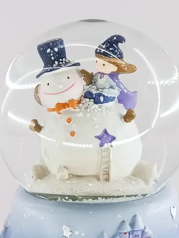 گوی موزیکال زمستانی چراغ دار و پمپی طرح آدم برفی _ وارداتی و یک هدیه خاص — تصویر ۳