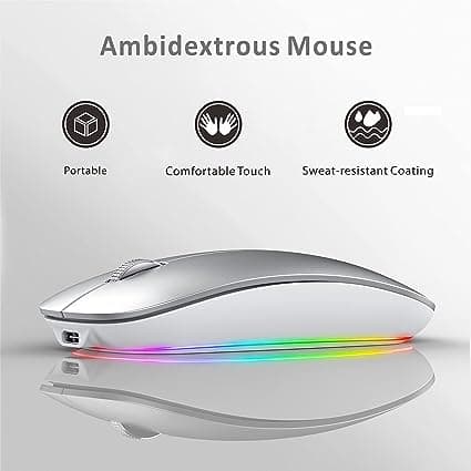 موس بی سیم Uiosmuph RGB Wireless Mouse — تصویر ۵