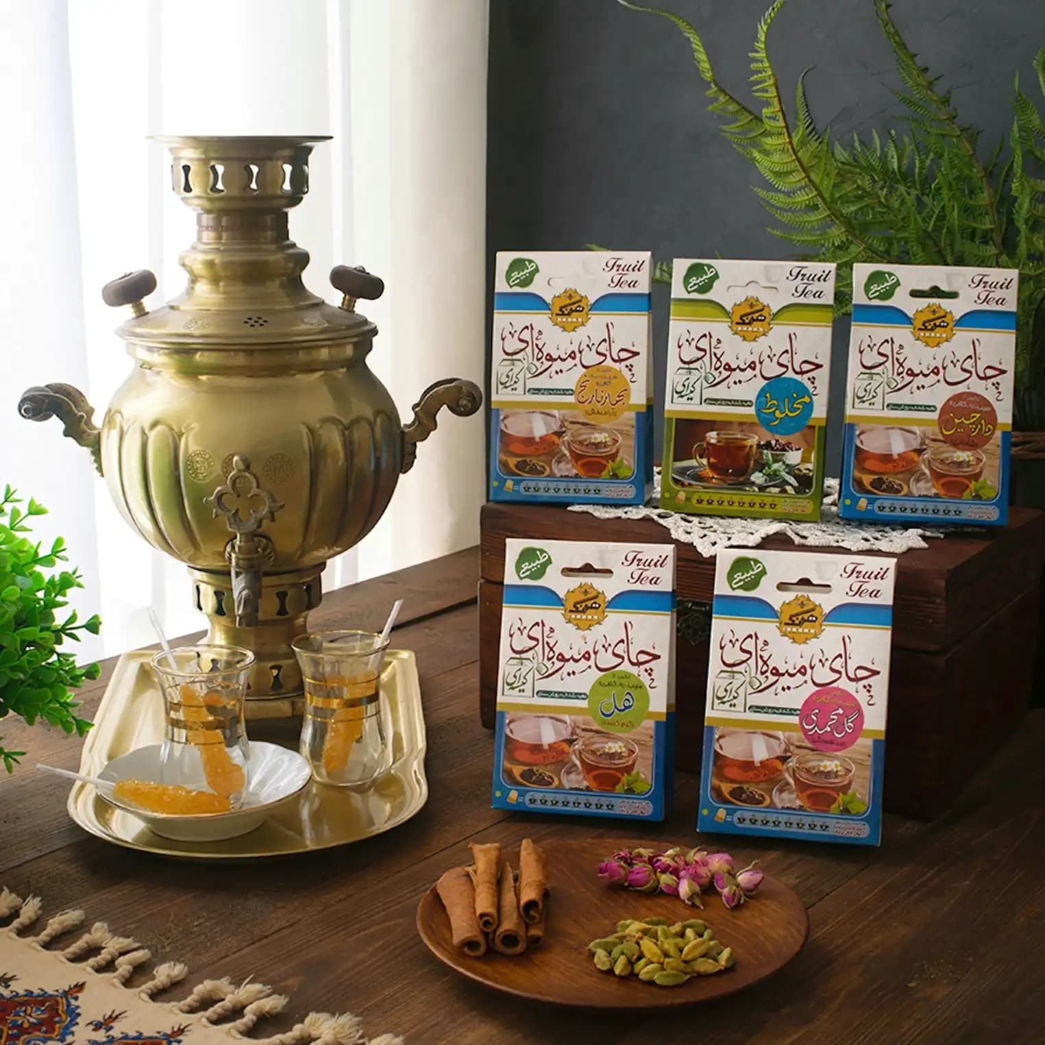 چای میوه ای وکیسه ای به وبهارنارنج (بسته 5 عددی)
