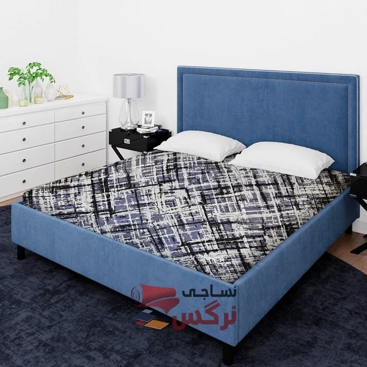 ملحفه نخ پلی استر طرح اسپرت آبرنگی عرض 2 کد 248 — تصویر ۲