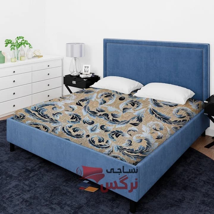 ملحفه نخ پلی استر طرح سنتی عرض 2 کد 234 — تصویر ۲