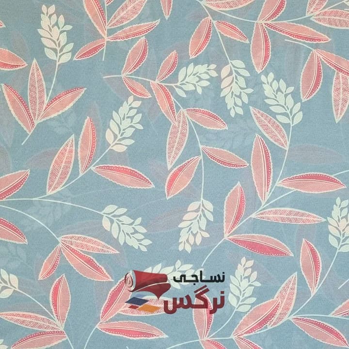 ملحفه نخ پلی استر طرح برگ پرنس عرض 2 کد 223