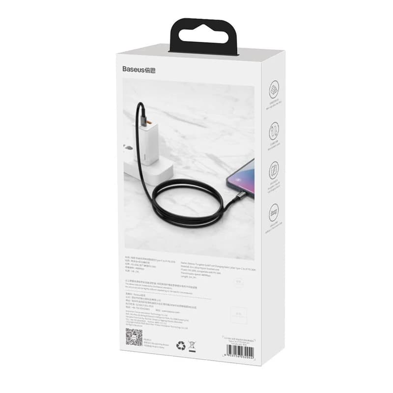 کابل باسئوس 100W فست شارژ مدل Baseus CATWJ Tungsten Cable 5.0A — تصویر ۵