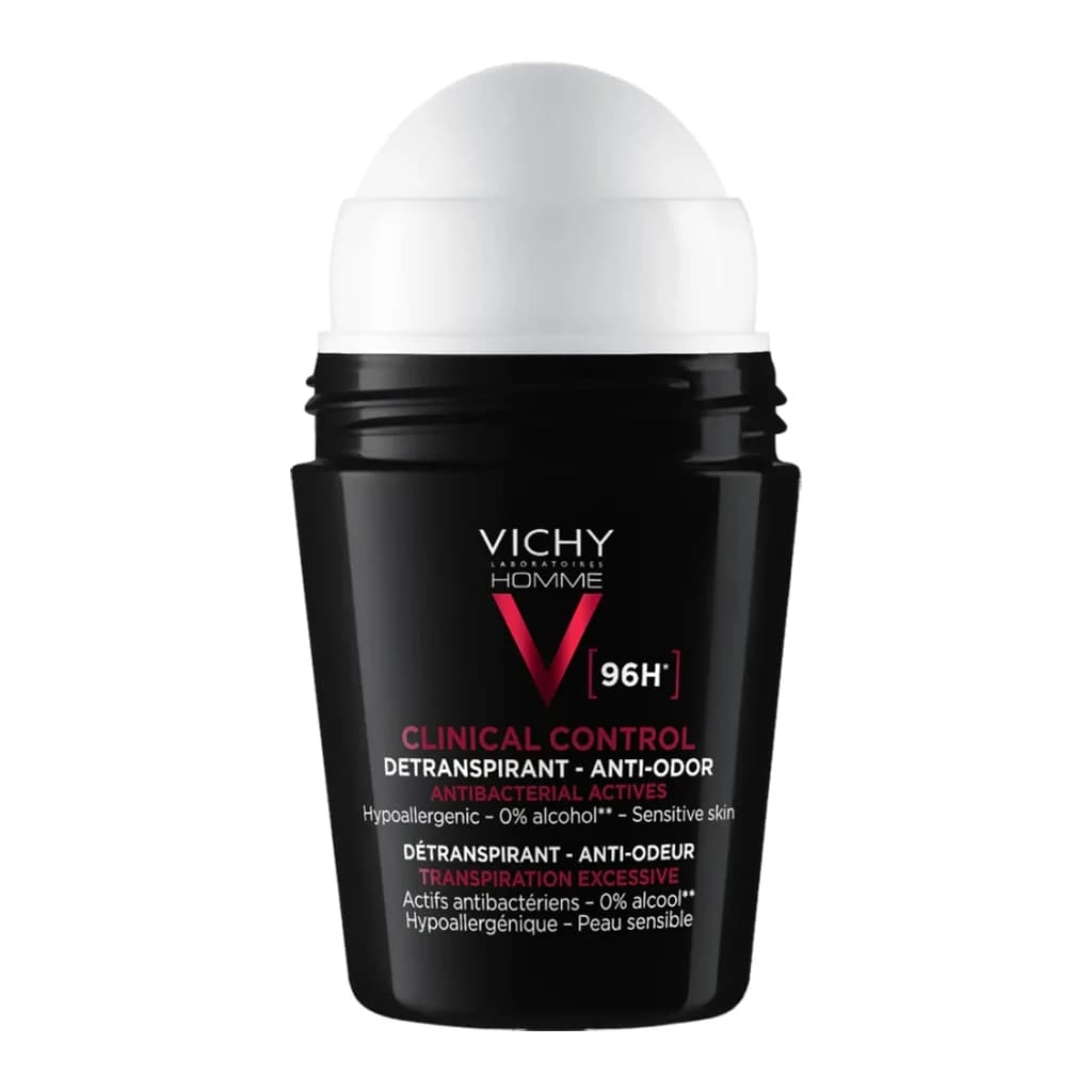 مام رول ضد تعریق ویشی مدل Homme 96hr Clinical Control حجم 50 میل — تصویر ۷