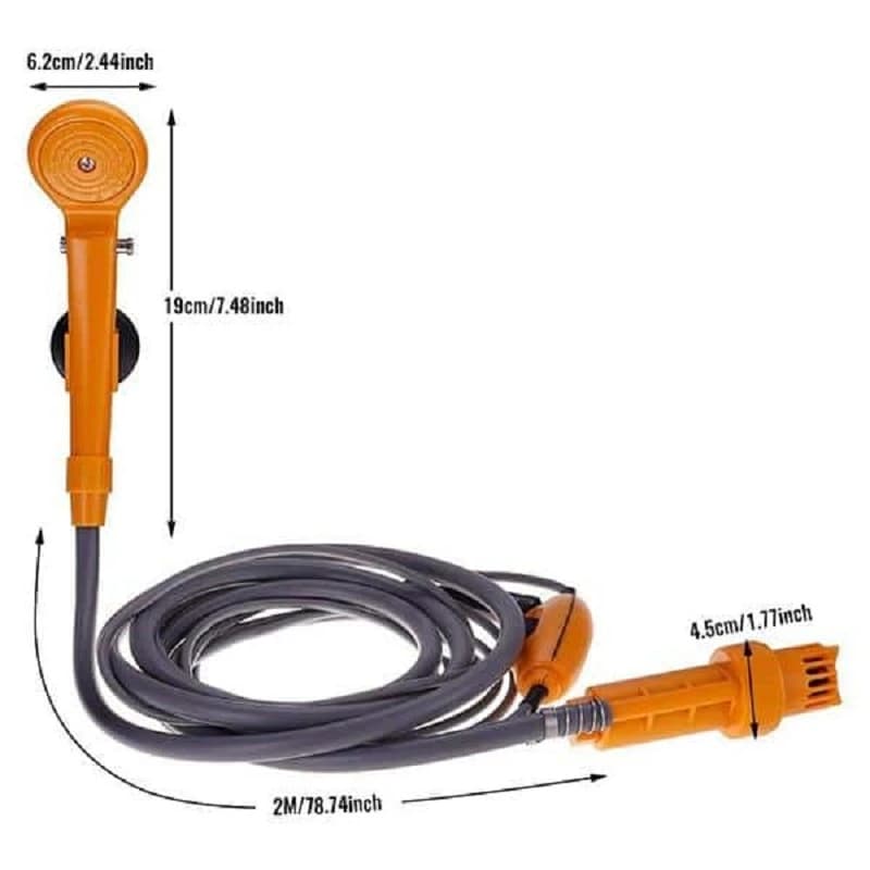 دوش مسافرتی فندکی مدل Shower mop — تصویر ۷
