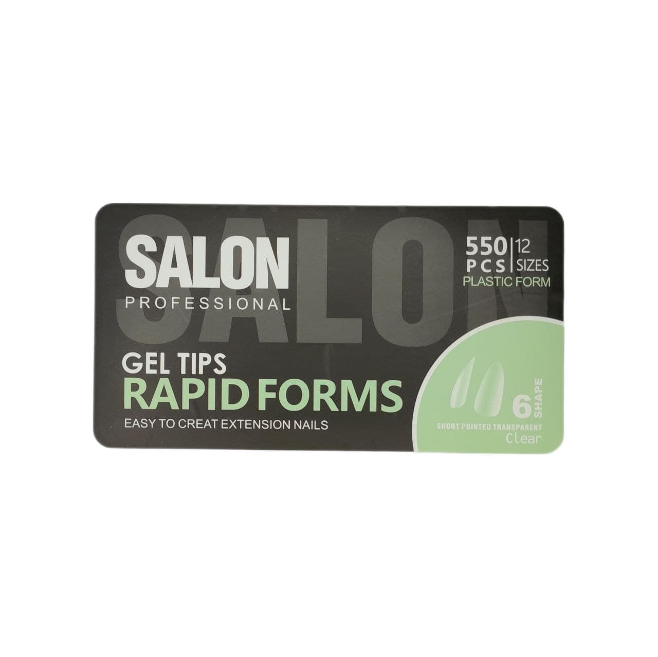 ژلیکس قالب دائمی کاشت ژل ناخن 550 عددی سالن salon — تصویر ۲