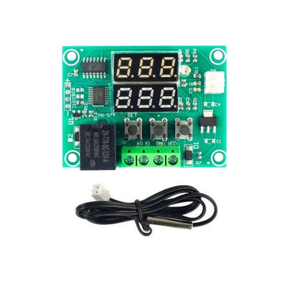 ماژول ترموستات دیجیتال XH-W1219 دارای نمایشگر و خروجی رله — تصویر ۲