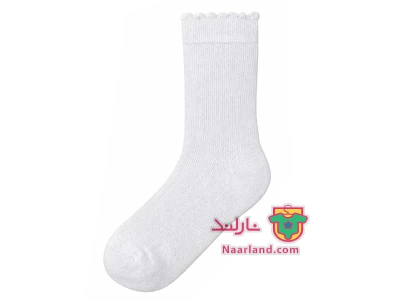 مجموعه ۵ جفتی جوراب ساق دار Pepperts آلمان سفید ساده — تصویر ۲