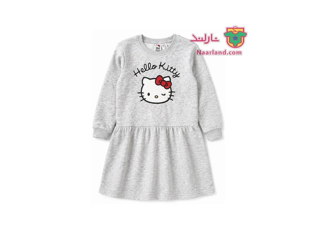 تونیک دورس داخل کرک خاکستری طرح Hello Kitty