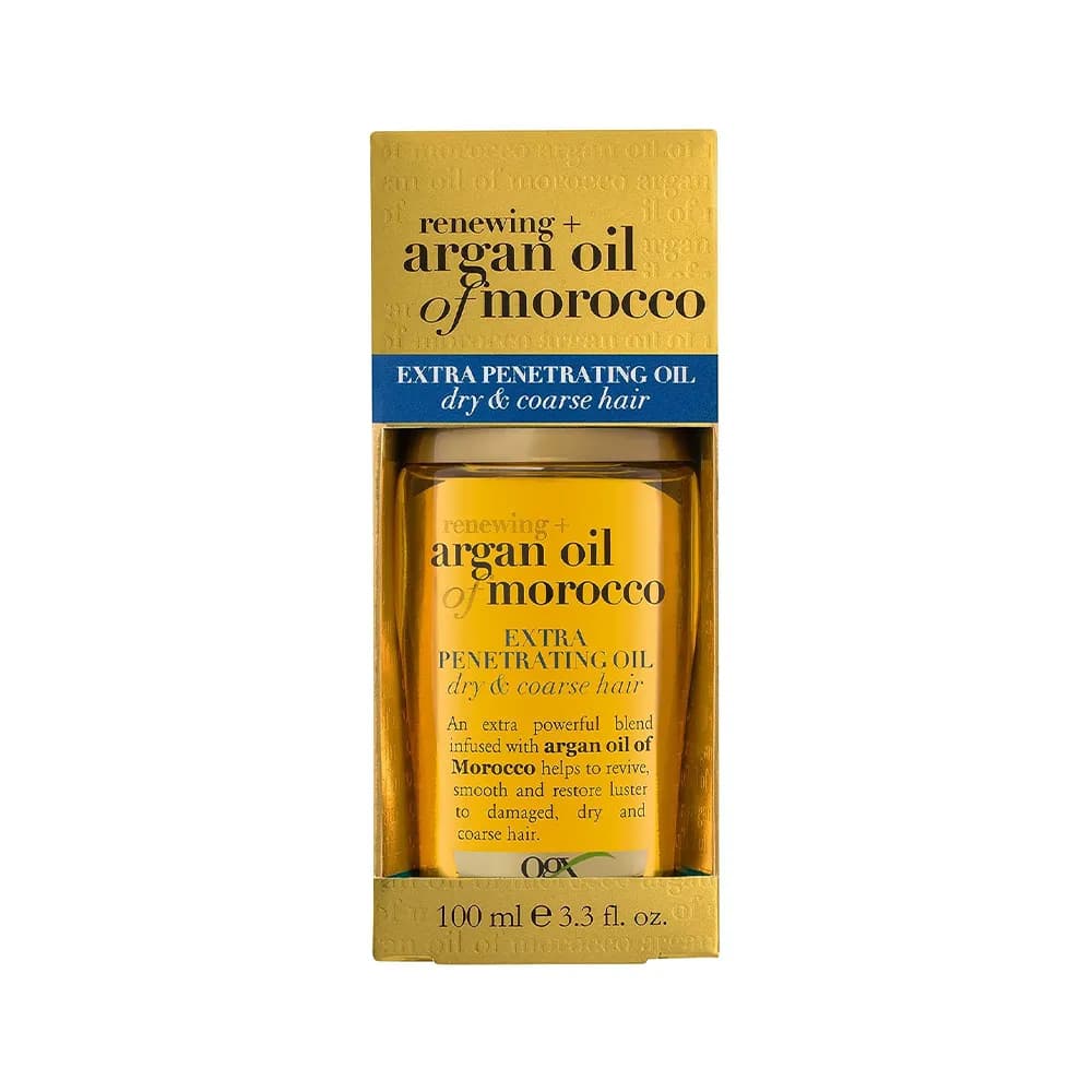 روغن آرگان موی خشک (اکسترا) اوجی ایکس OGX ضد وز و موخوره و ترمیم قوی مو 100 میل اورجینال