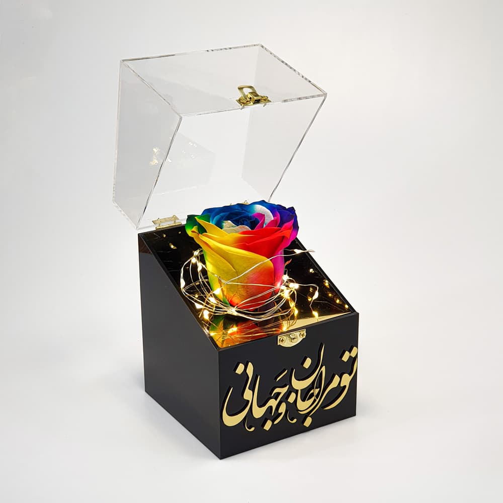 باکس گل رز جاودان مدل کاترین — تصویر ۵