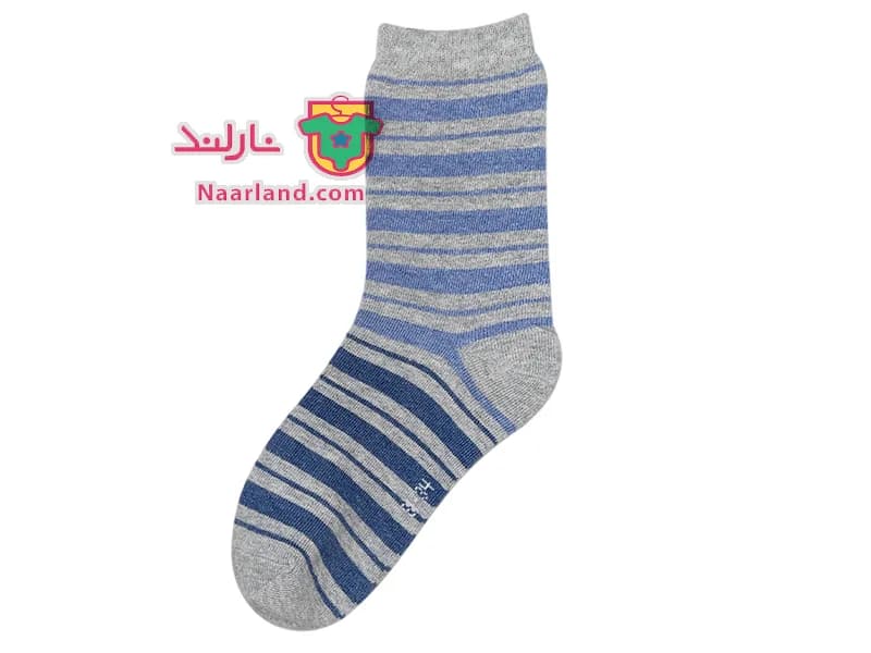 مجموعه 5 جفتی جوراب نخی Pepperts آلمان خاکستری آبی — تصویر ۲