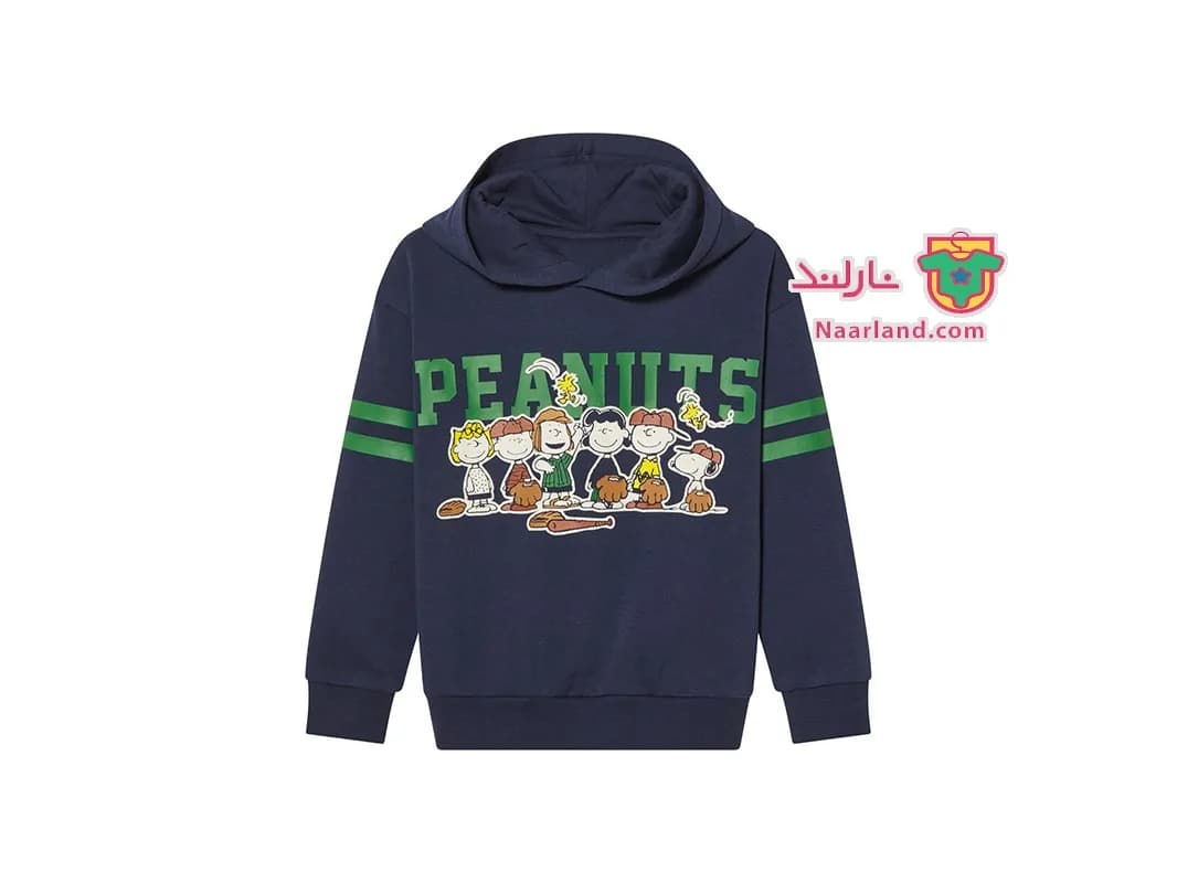 هودی دورس داخل کرکی Peanuts سرمه ای طرح اسنوپی