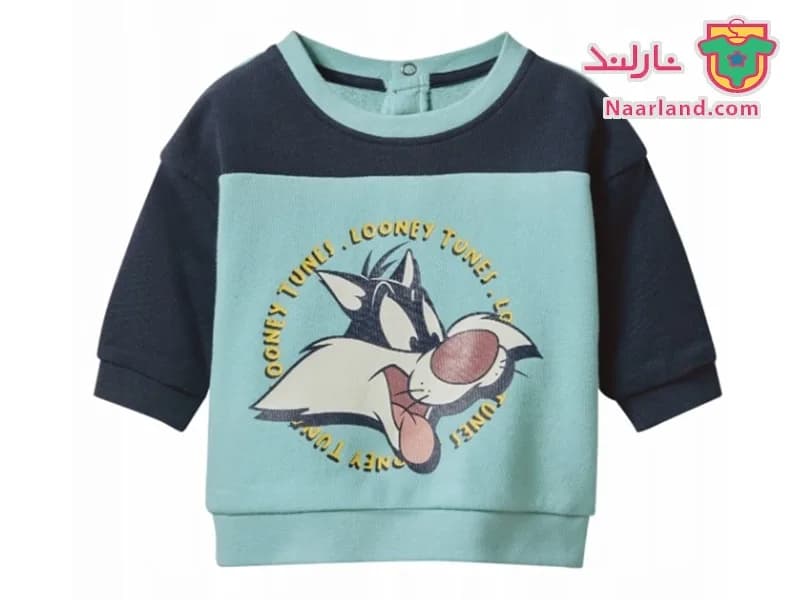 ست بلوز شلوار نوزادی دورس Disney طرح Tweety سرمه ای آسمانی — تصویر ۲