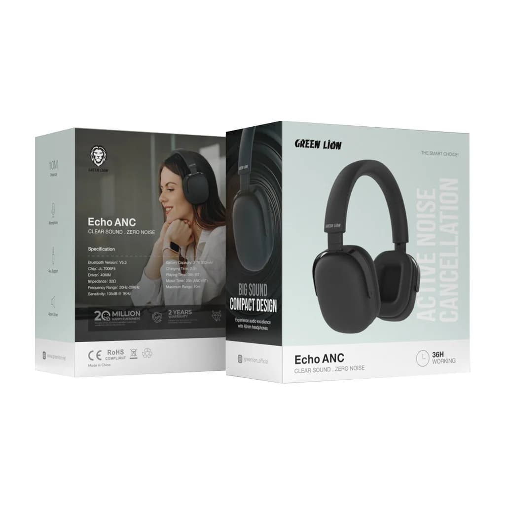 هدفون Green Lion ECHO ANC Zero Sound. Zero Noise — تصویر ۲