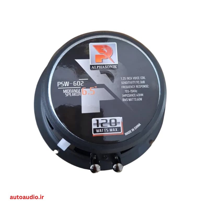 میدرنج 6 اینچ آلفاسونیک مدل Alphasonik PSW-602 — تصویر ۲
