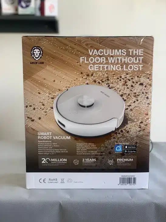 جارو رباتیک گرین لاین مدل Green Lion Smart Robot Vacuum — تصویر ۳