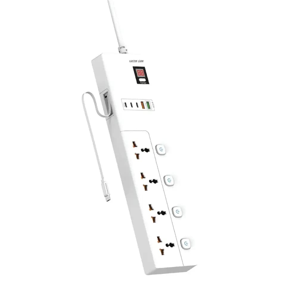 محافظ و چندراهی برق یونورسال GS-900 گرین لاین(GNGS9PSKT3)Green Lion GS-900 Power Socket 3M 3500W — تصویر ۳