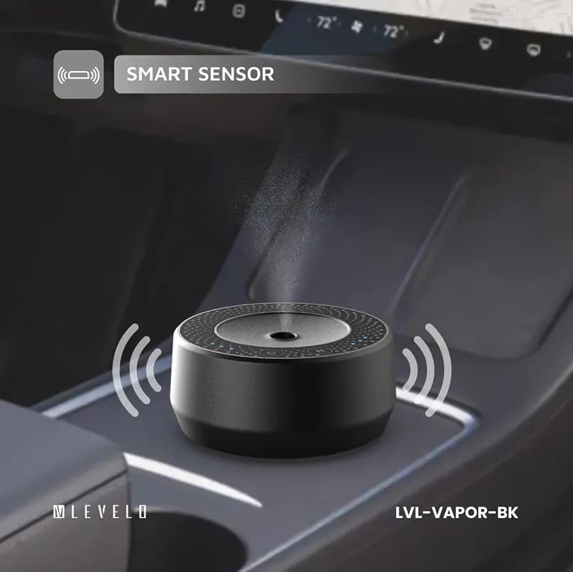 خوشبو کننده و پخش کننده عطر ماشین Vapor لولو(LVL-VAPOR)Levelo 400mAh Vapor Car Aroma Diffuser – Black — تصویر ۷