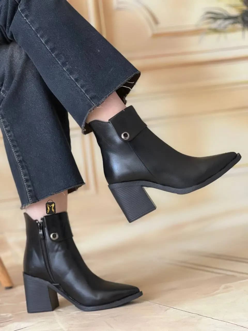 بوت زنانه پاشنه ۸ سانت کد 6458