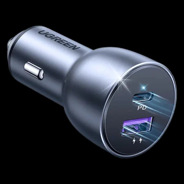 شارژر فندکی 52.5 وات با دو پورت USB-C و USB-A یوگرین مدل CD213