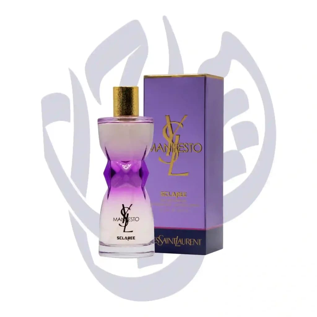 ادوپرفیوم زنانه اسکلاره Sclaree مدل منیفستو YSL Manifesto حجم 100 میلی لیتر طرح مارک — تصویر ۲