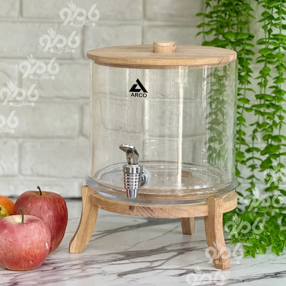 کلمن شیشه ای آرکو 1طبقه چوبی ساده