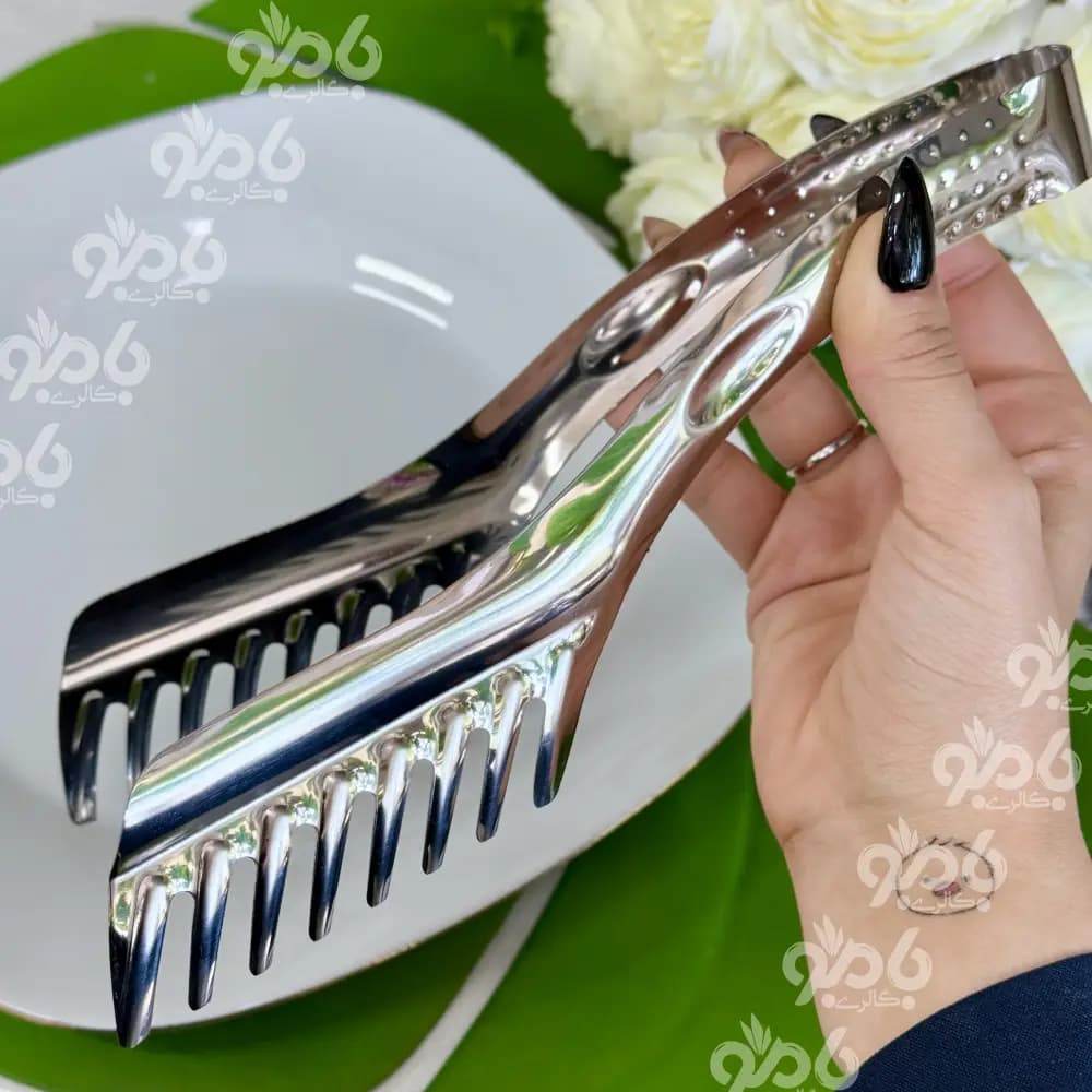 انبرسالاد استیل هلالی سیلور 16384